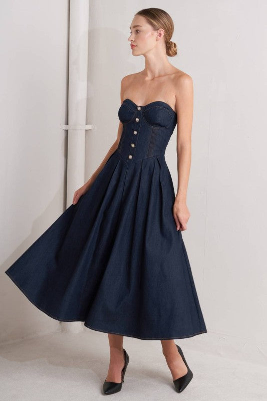 Diamond Denim Dress