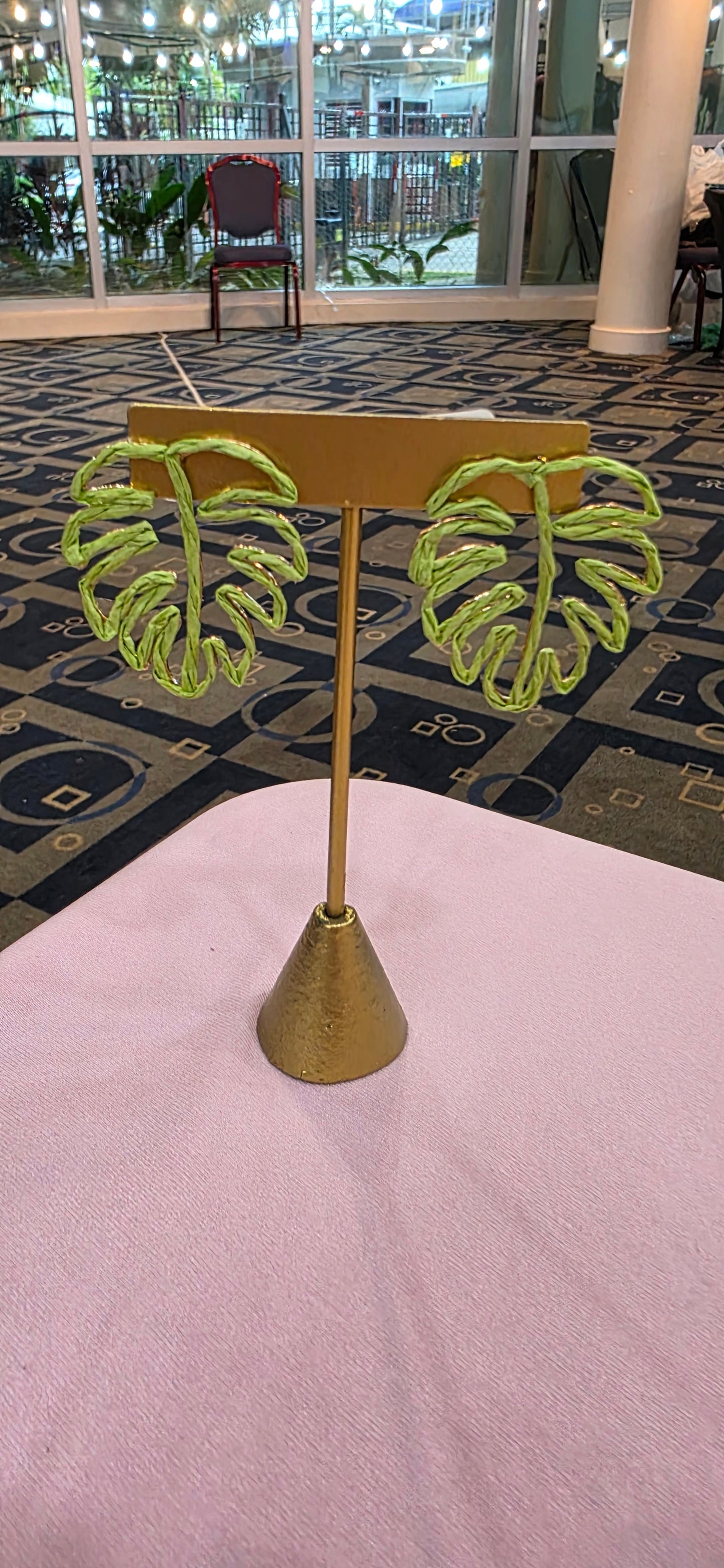 Green Leaves Earrings