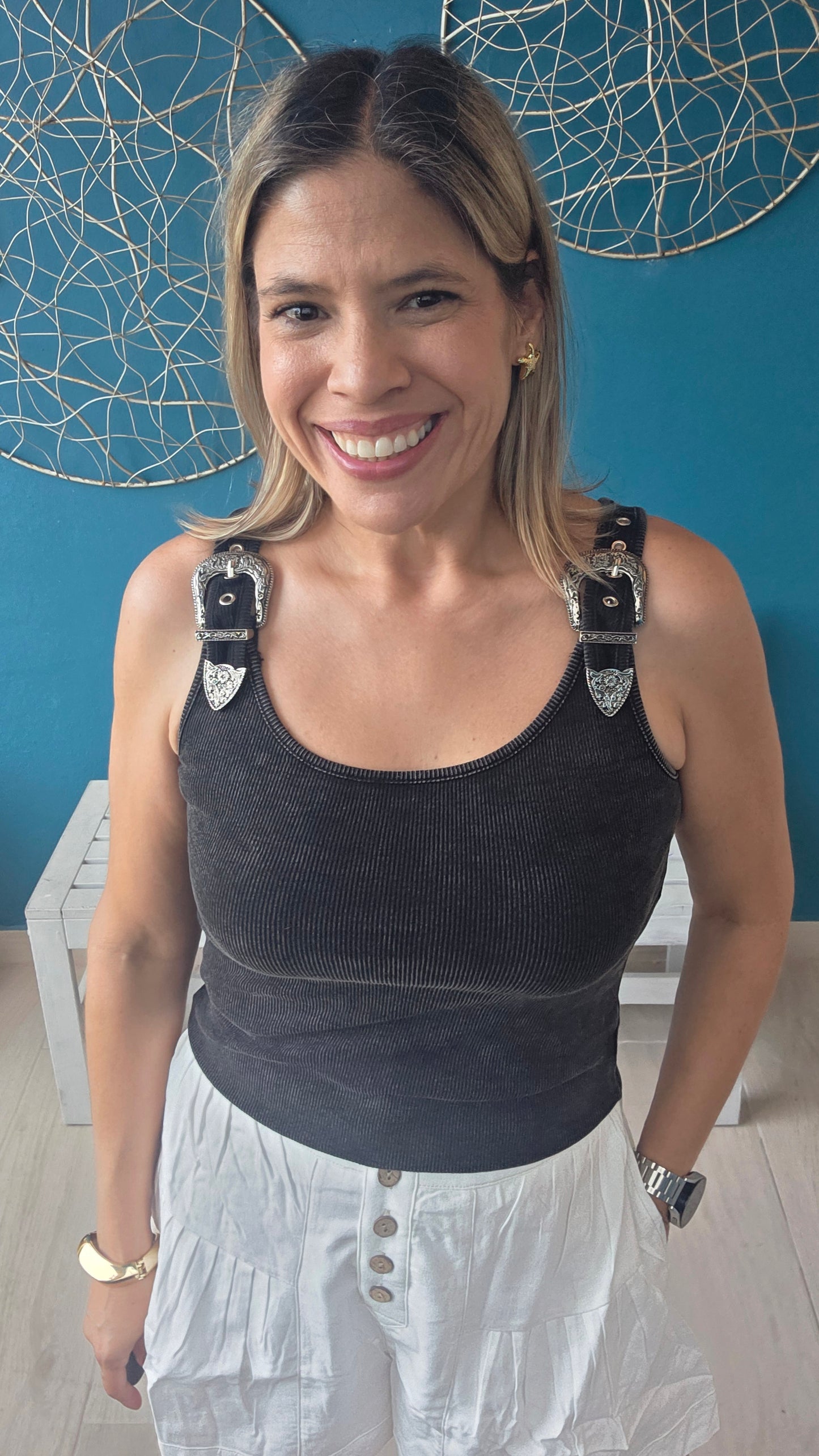 Wild West Belt Tank Top