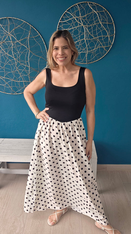 Polka Dots Maxi Dress