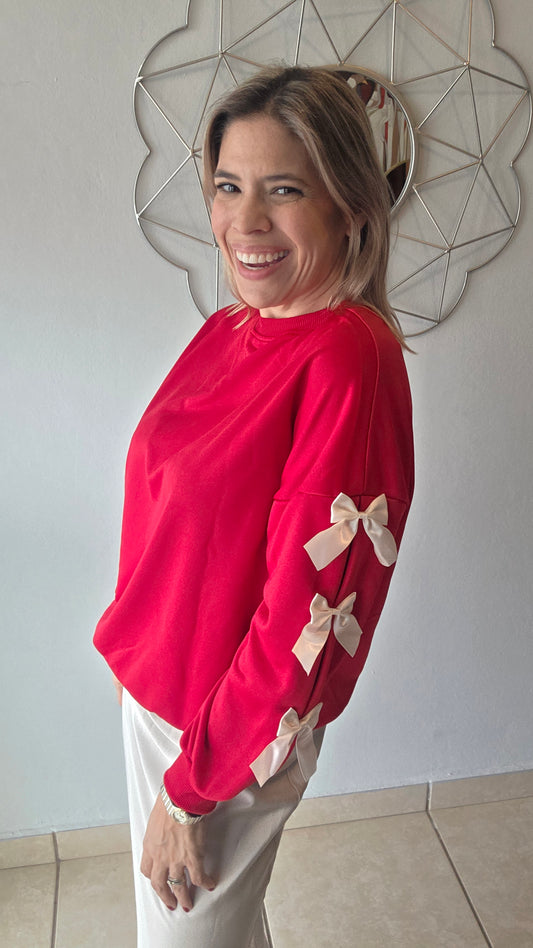Red Bows Sweatshirt