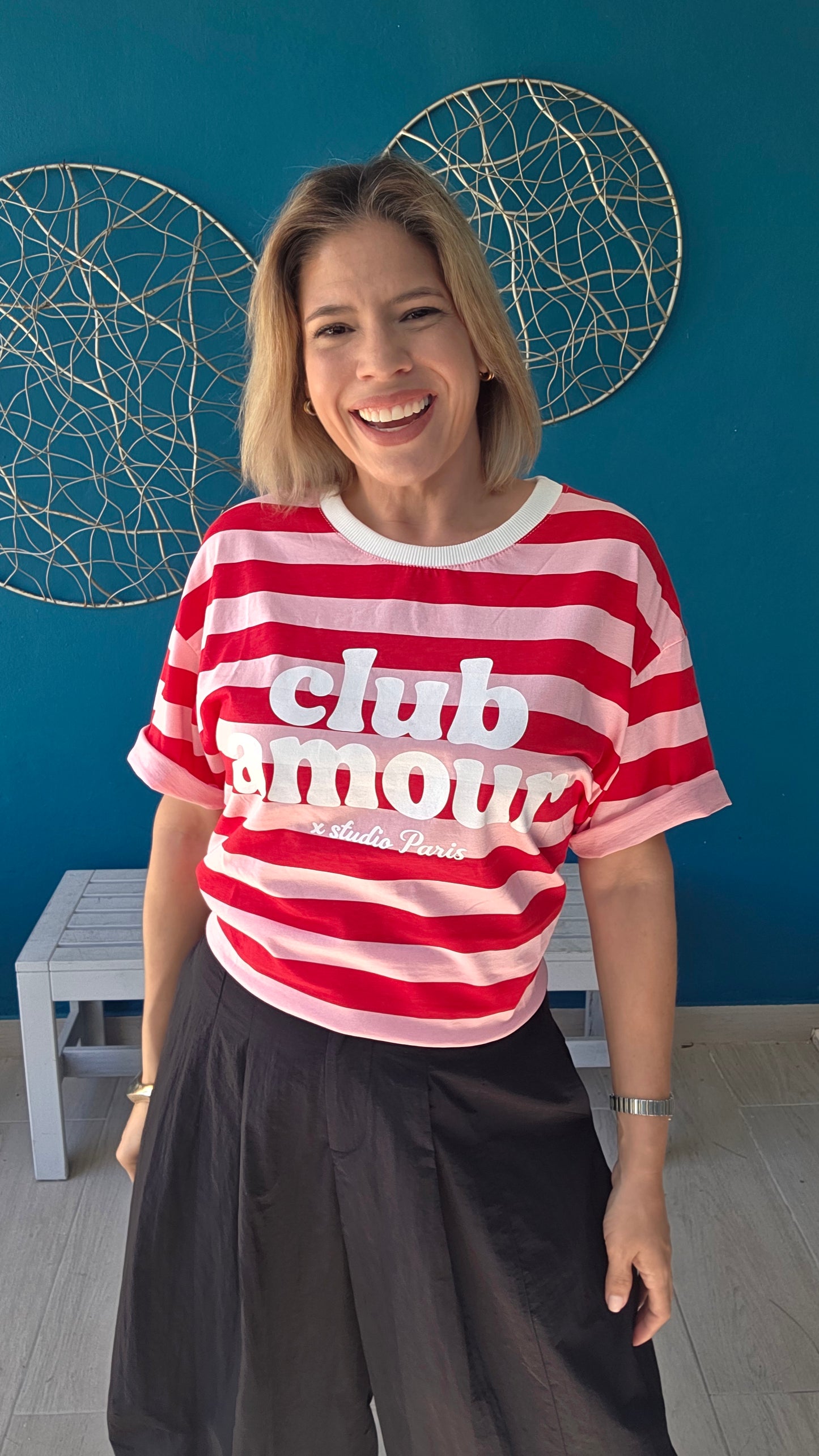 Club Amour Tshirt - Red Pink