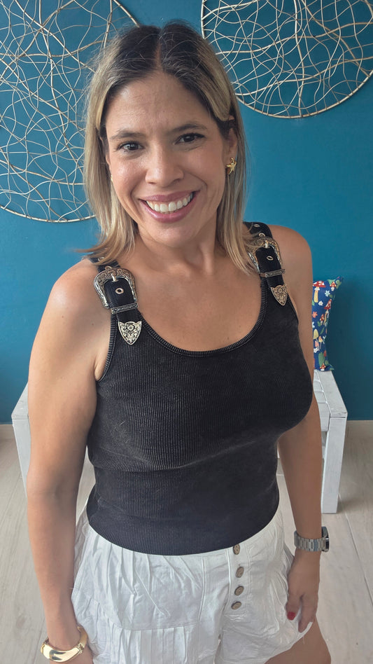 Wild West Belt Tank Top