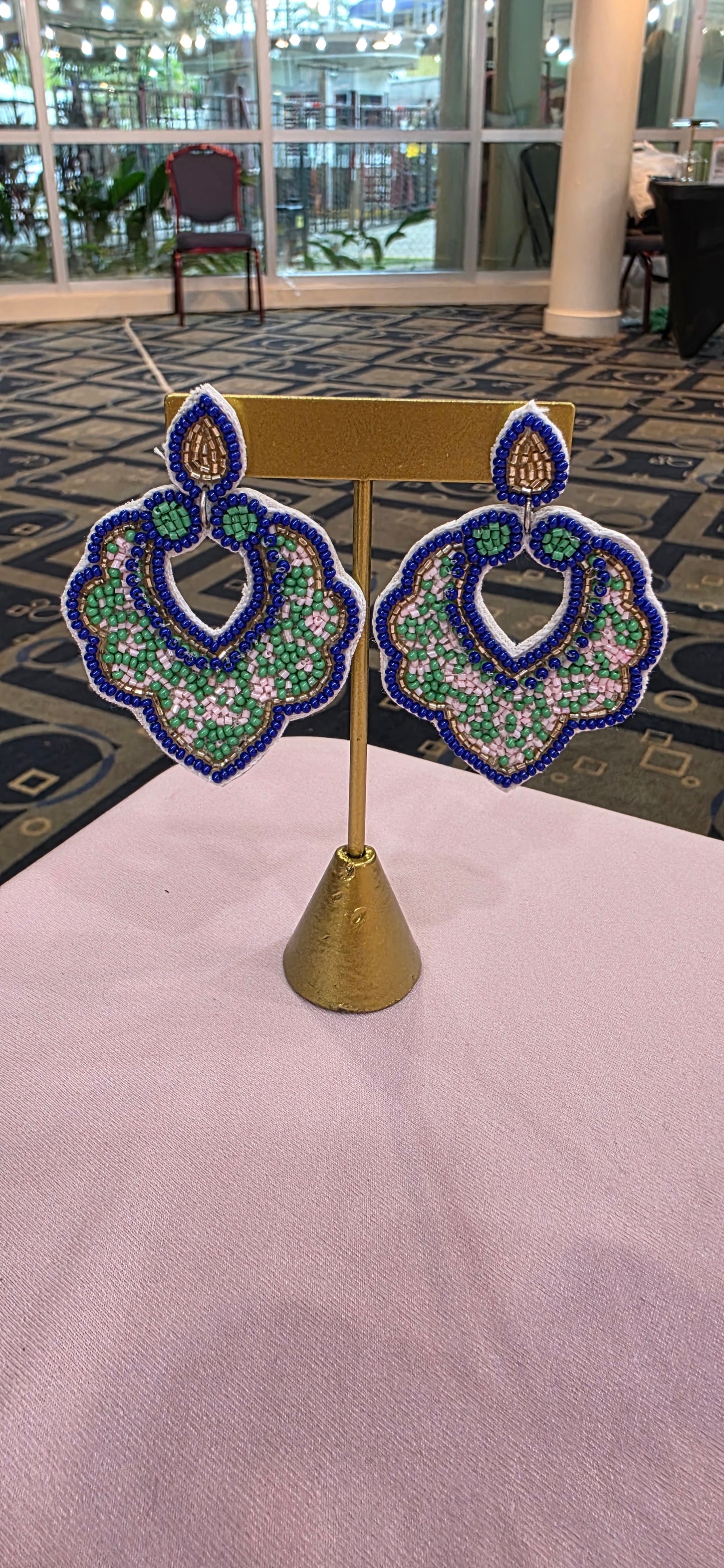 Peacock earrings
