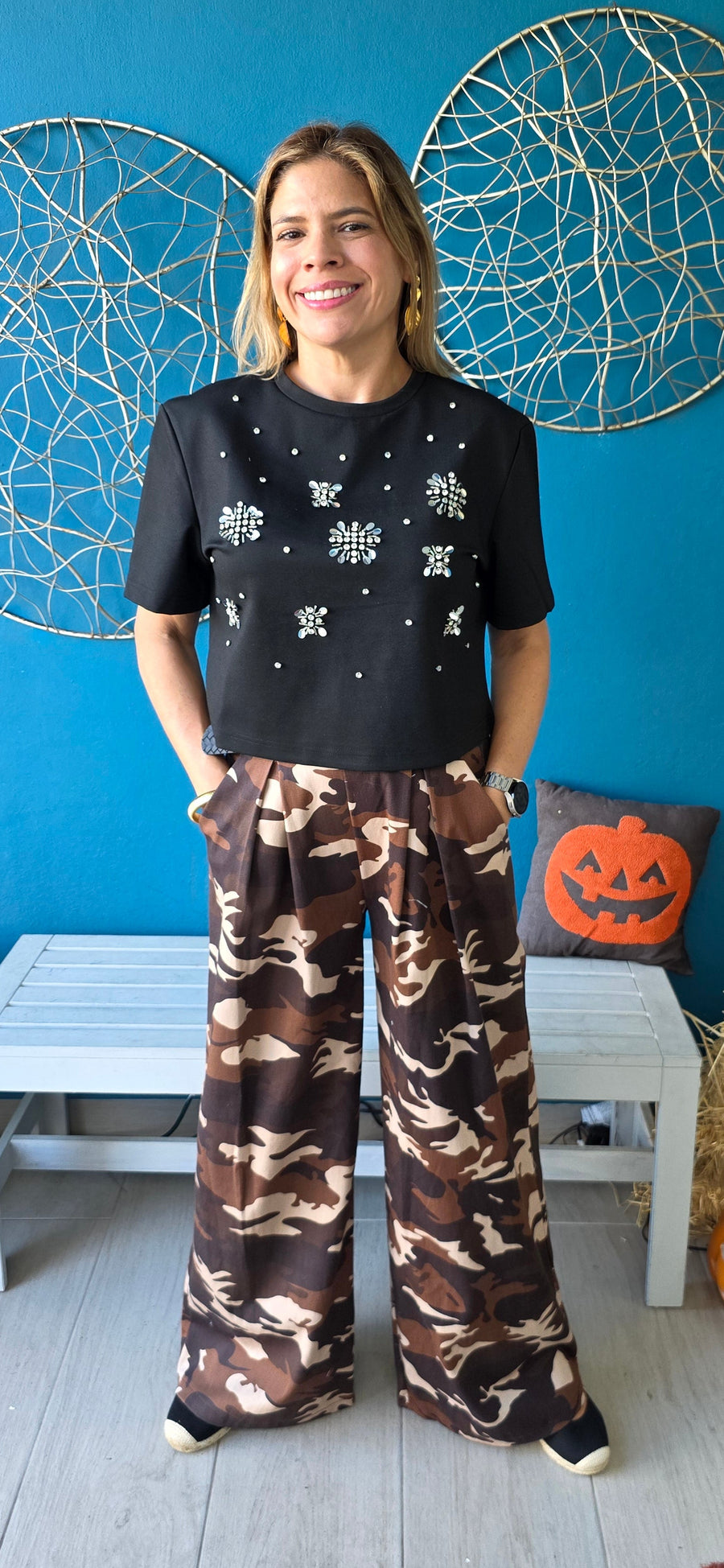 Camo Chic Palazzo Pants