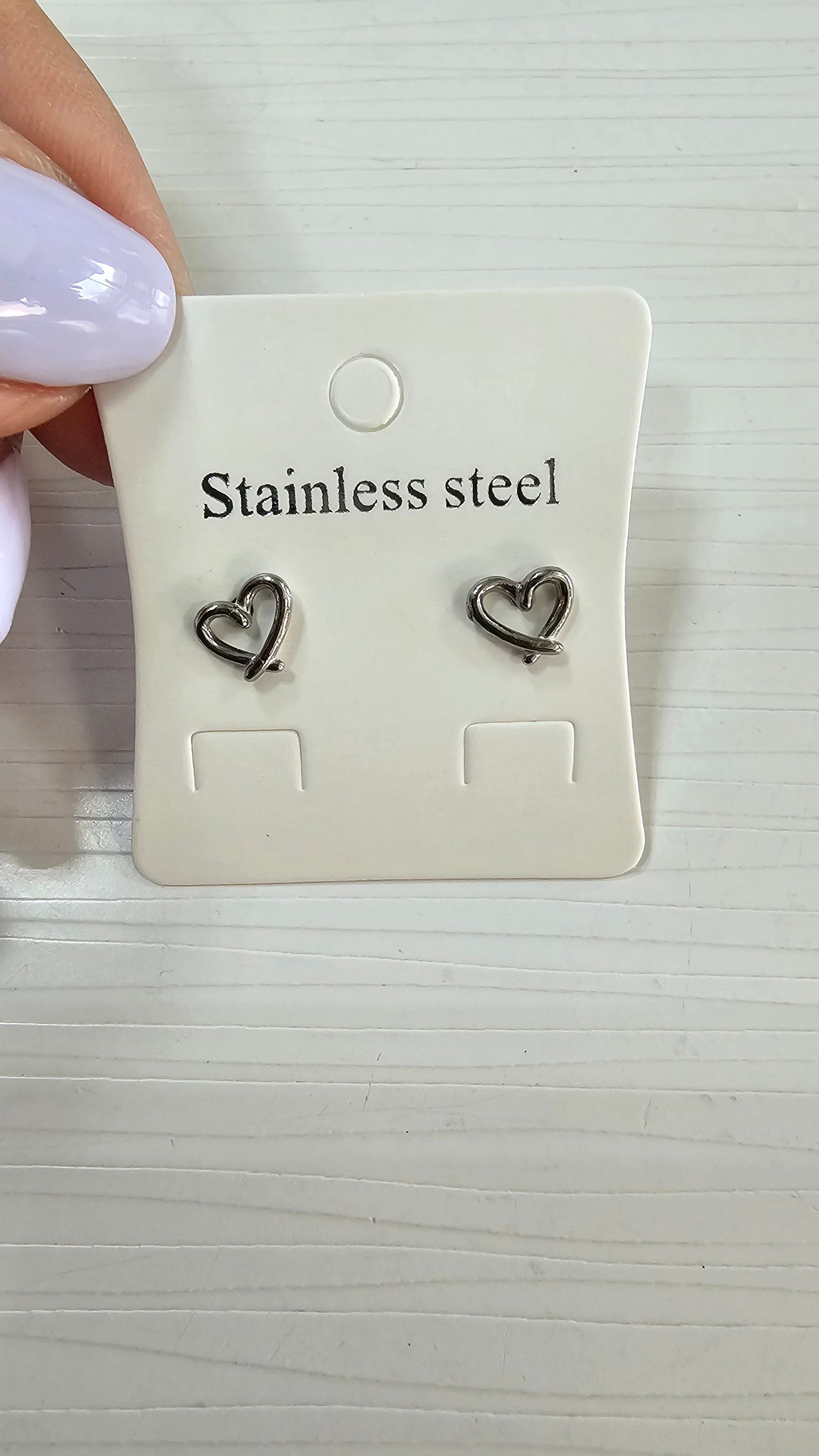 Heart Stainless Steel Earrings