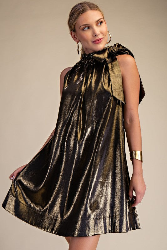 Pat Gold/Black Dress