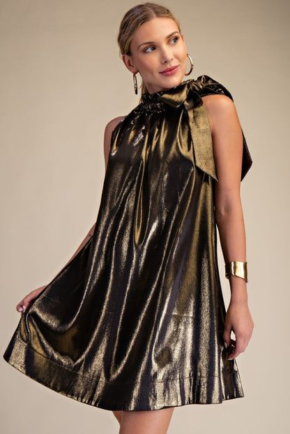 Pat Gold/Black Dress