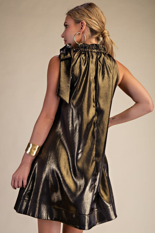 Pat Gold/Black Dress