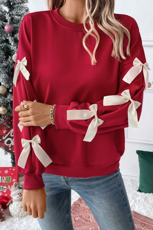 Red Bows Sweatshirt