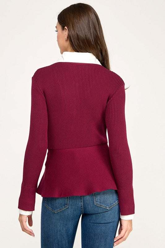 Burgundy Sweater