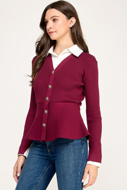 Burgundy Sweater