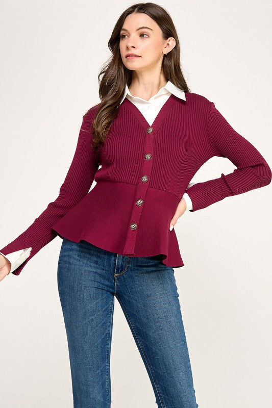 Burgundy Sweater