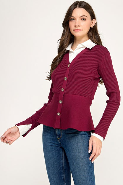 Burgundy Sweater