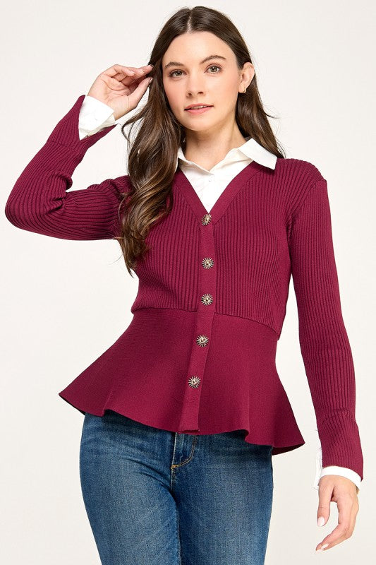 Burgundy Sweater