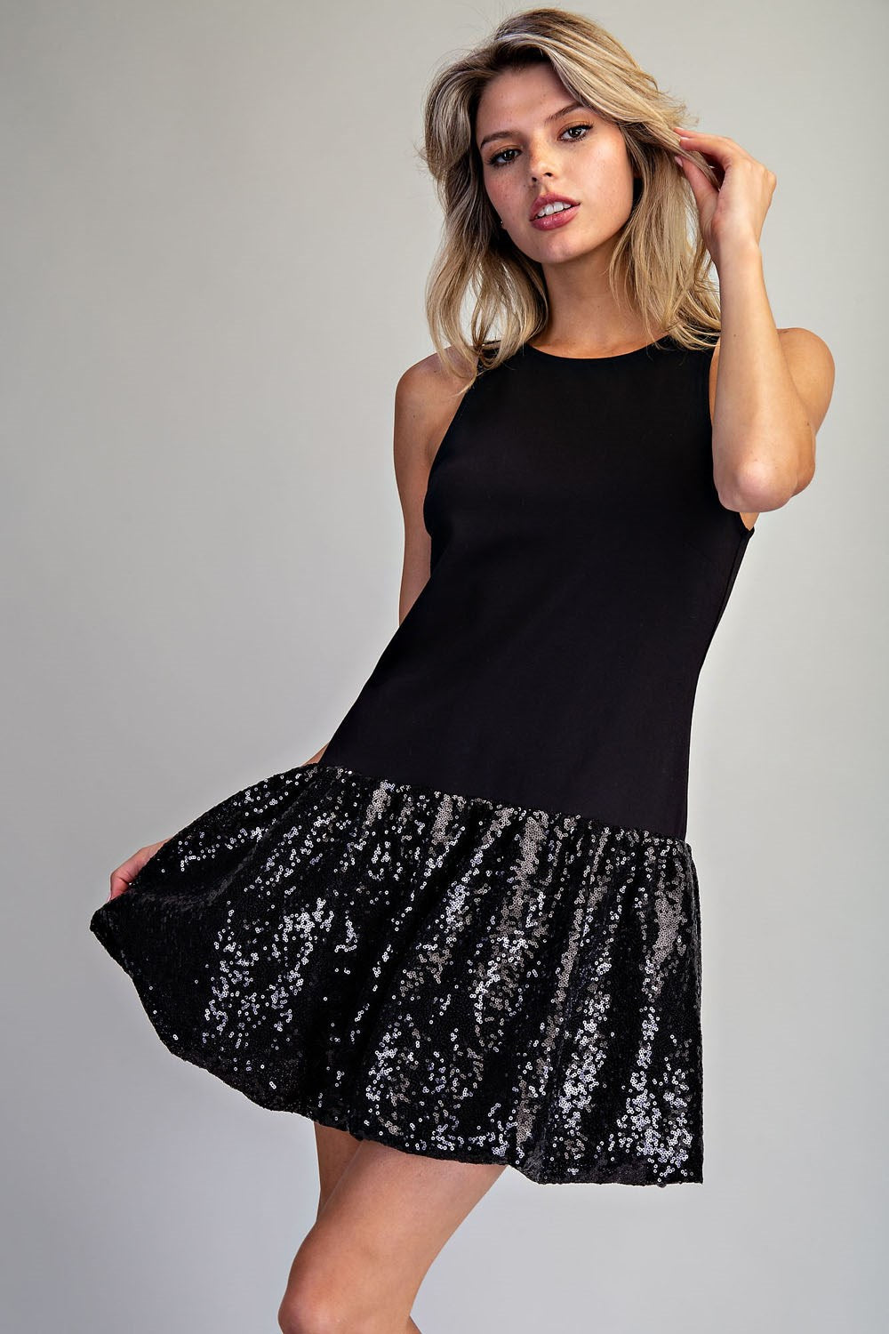 Sequin Mini Bubble Dress