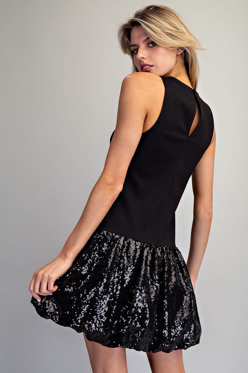 Sequin Mini Bubble Dress