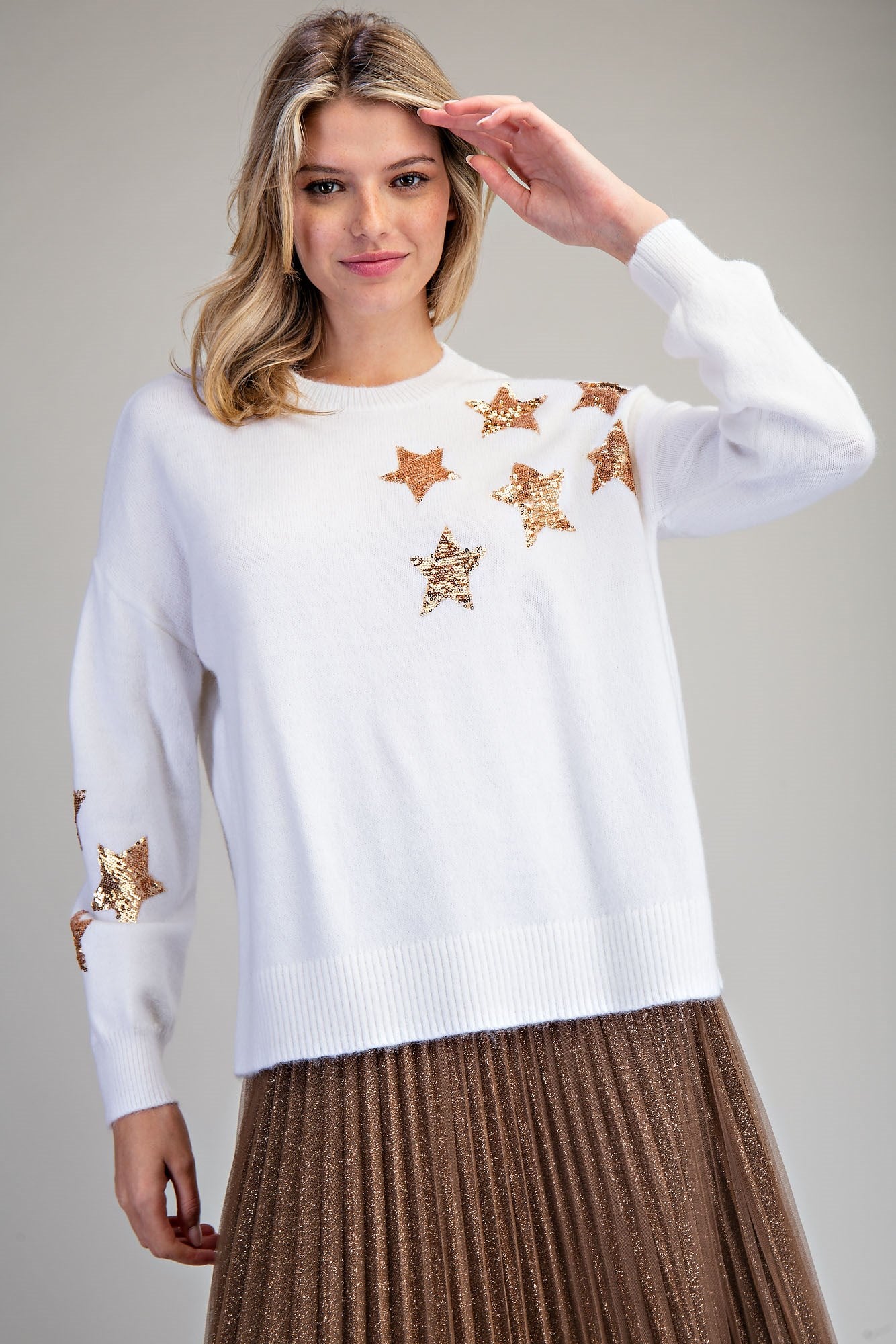 Sequin Star Sweater