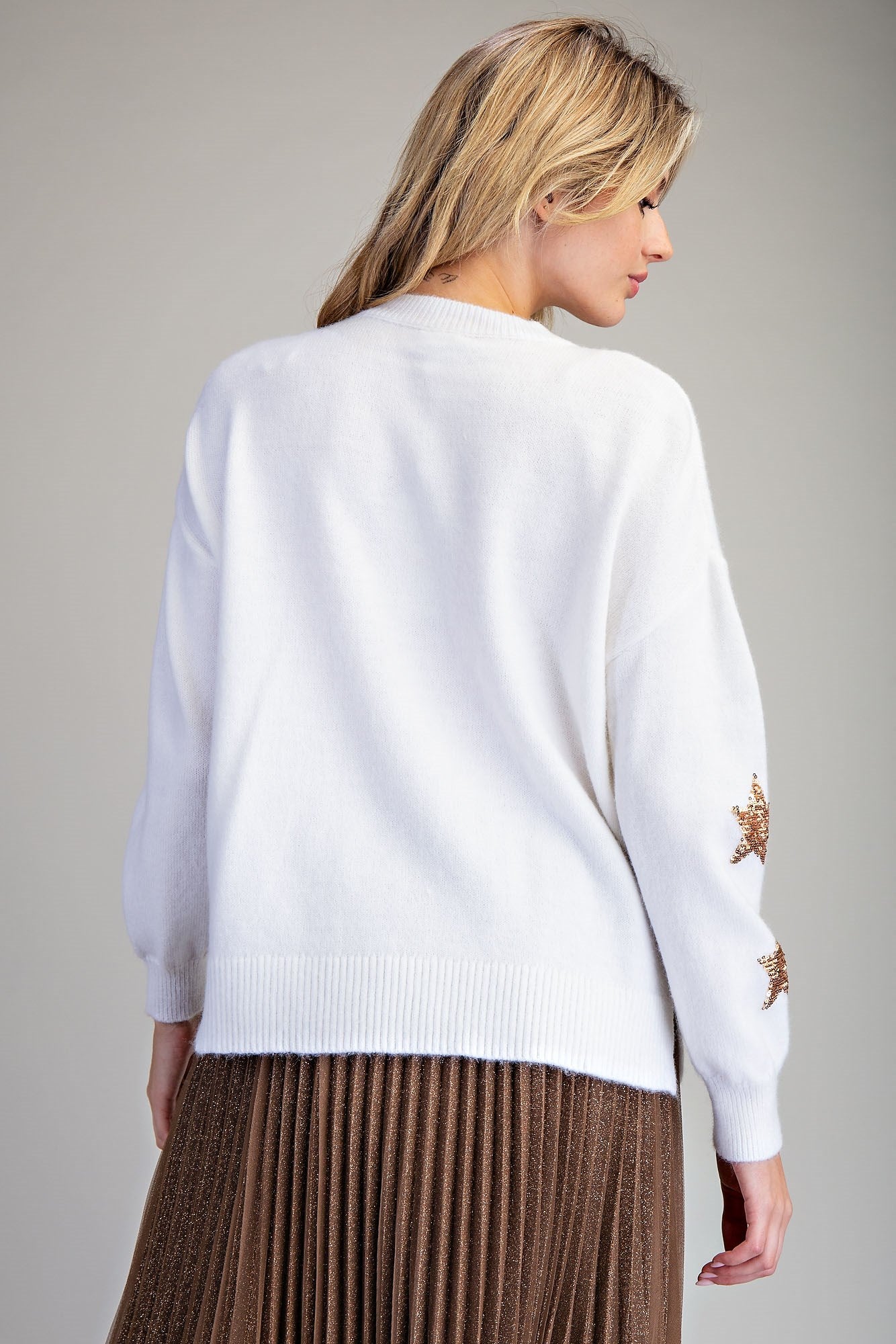 Sequin Star Sweater
