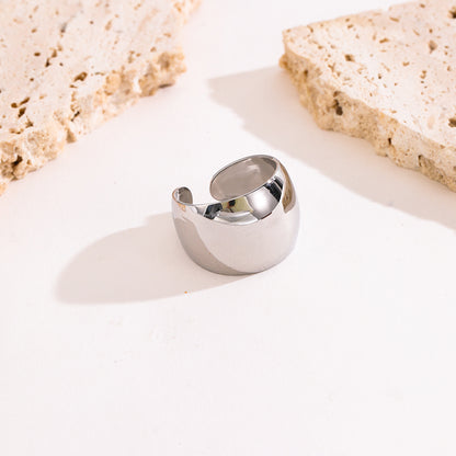 Retro Stainless Steel Open Ring