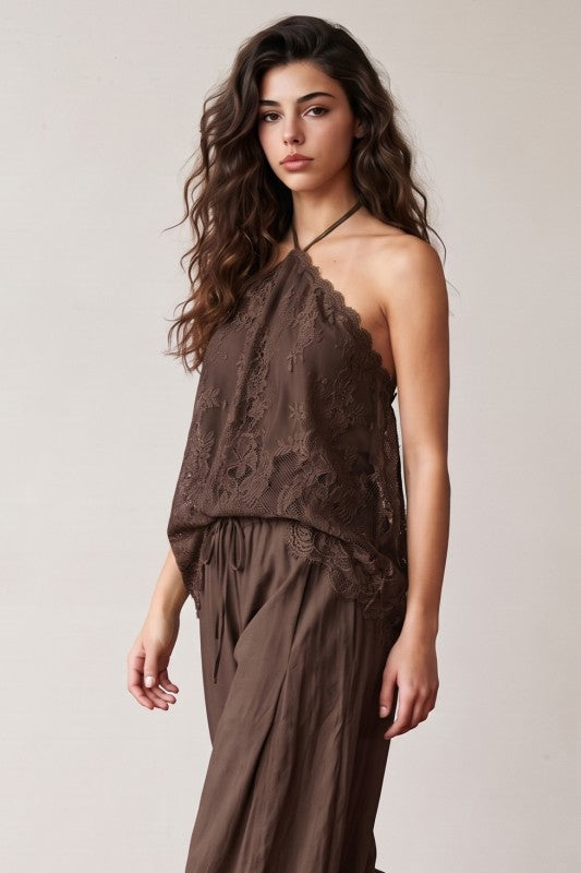 Lace Halter Top