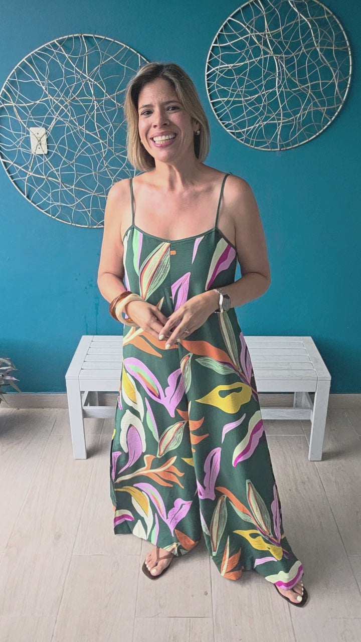 flowers jumpsuit video description