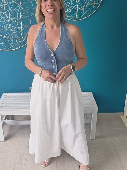 Simply Perfect Denim Midi Dress