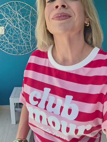 Club Amour Tshirt - Red Pink