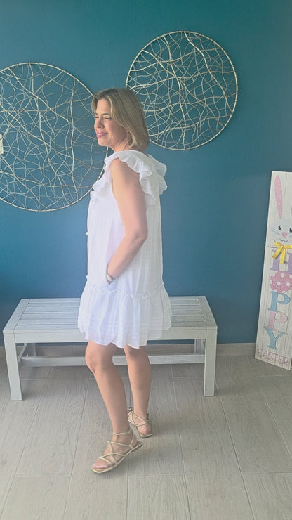 Valeria White Mini Dress