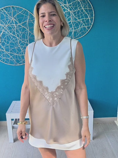 Leila Mini Dress - Mocha