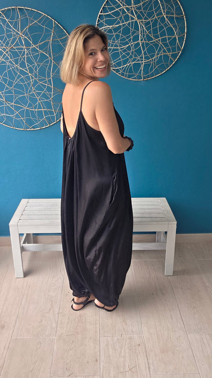 Aladin Style Satin Jumpsuit