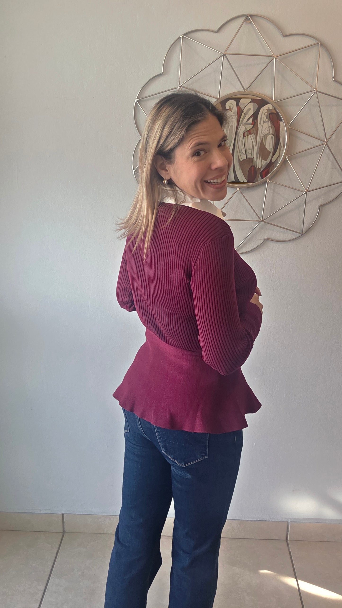 Burgundy Sweater