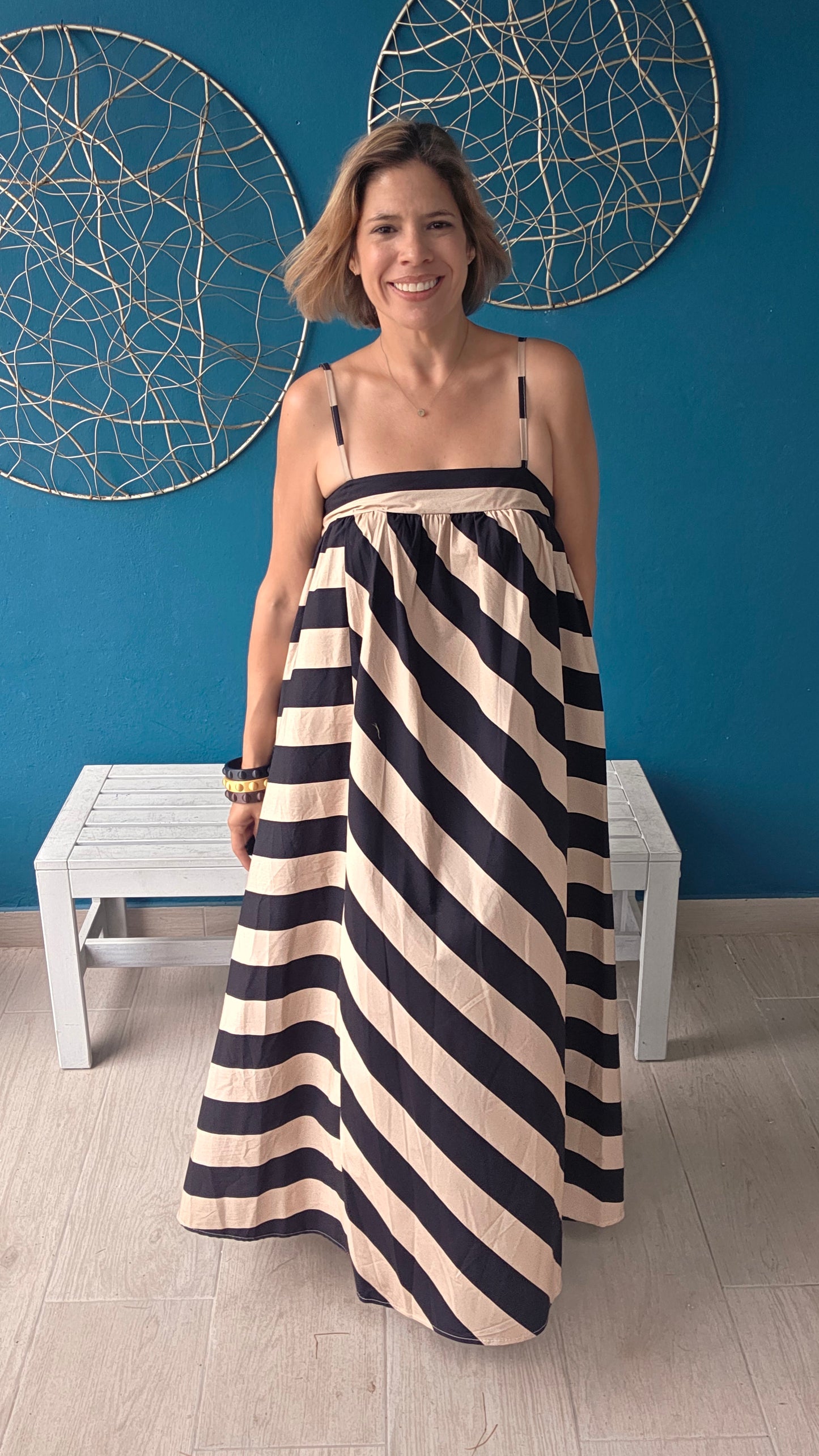 Stripes Cotton Dress