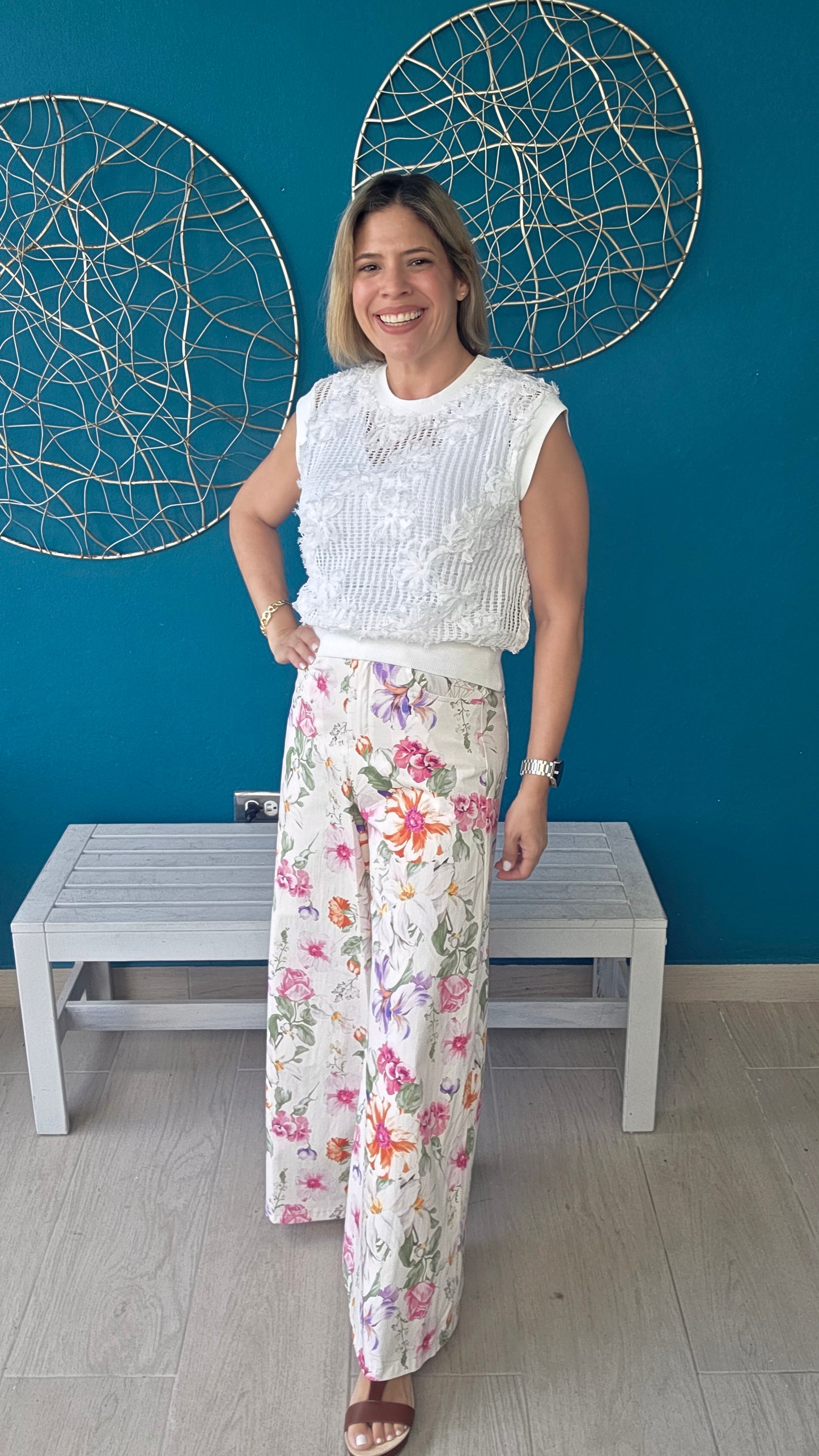 Flowers Palazzo Pants