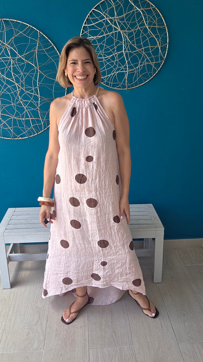 Polka Dots Halter Dress