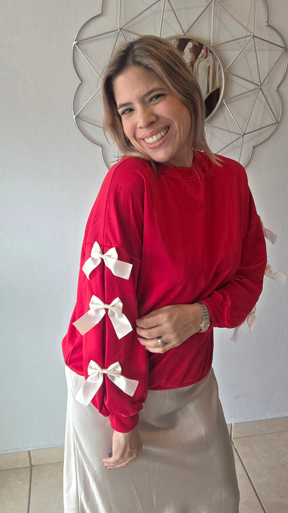 Red Bows Sweatshirt