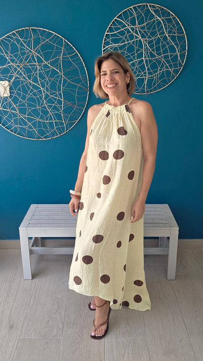 Polka Dots Halter Dress