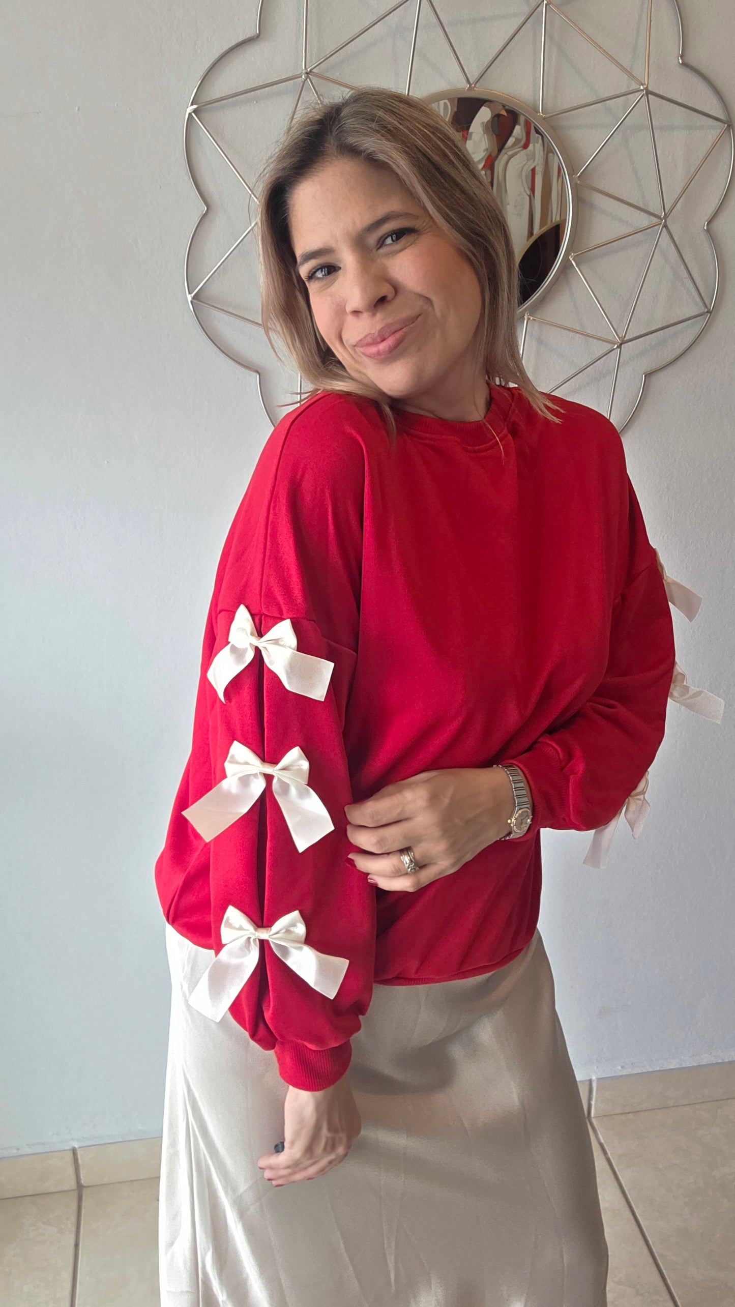 Red Bows Sweatshirt