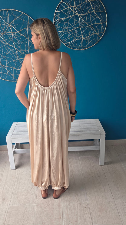 Aladin Style Satin Jumpsuit