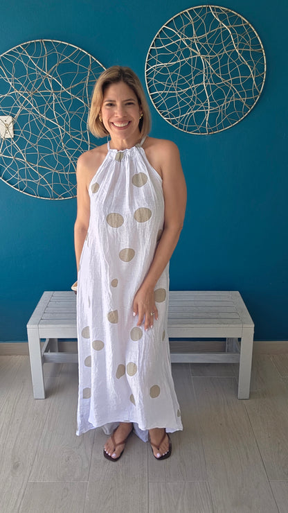 Polka Dots Halter Dress