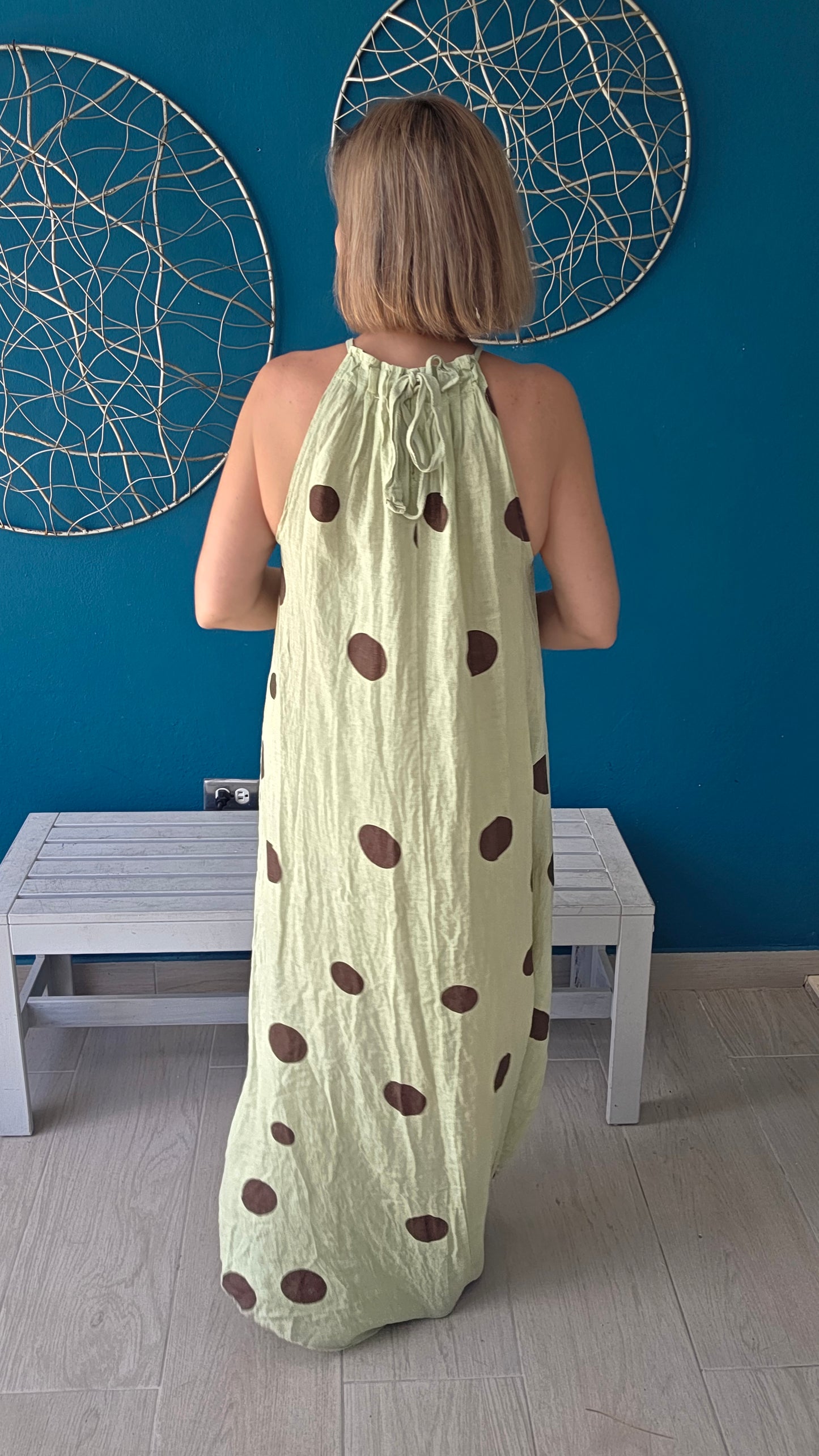 Polka Dots Halter Dress