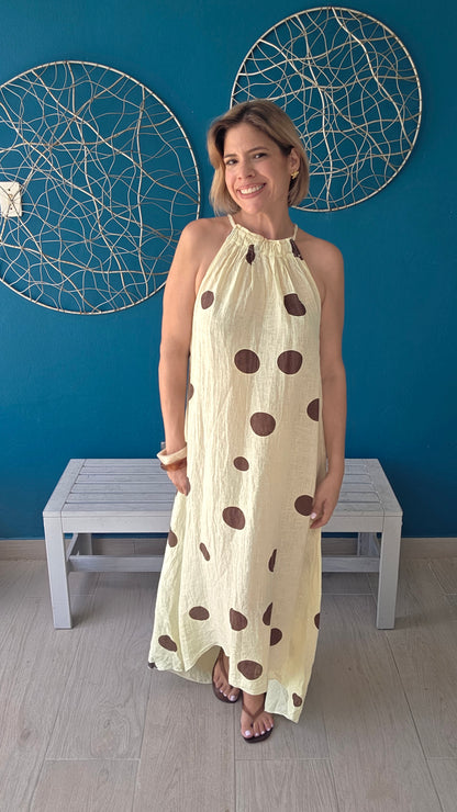 Polka Dots Halter Dress