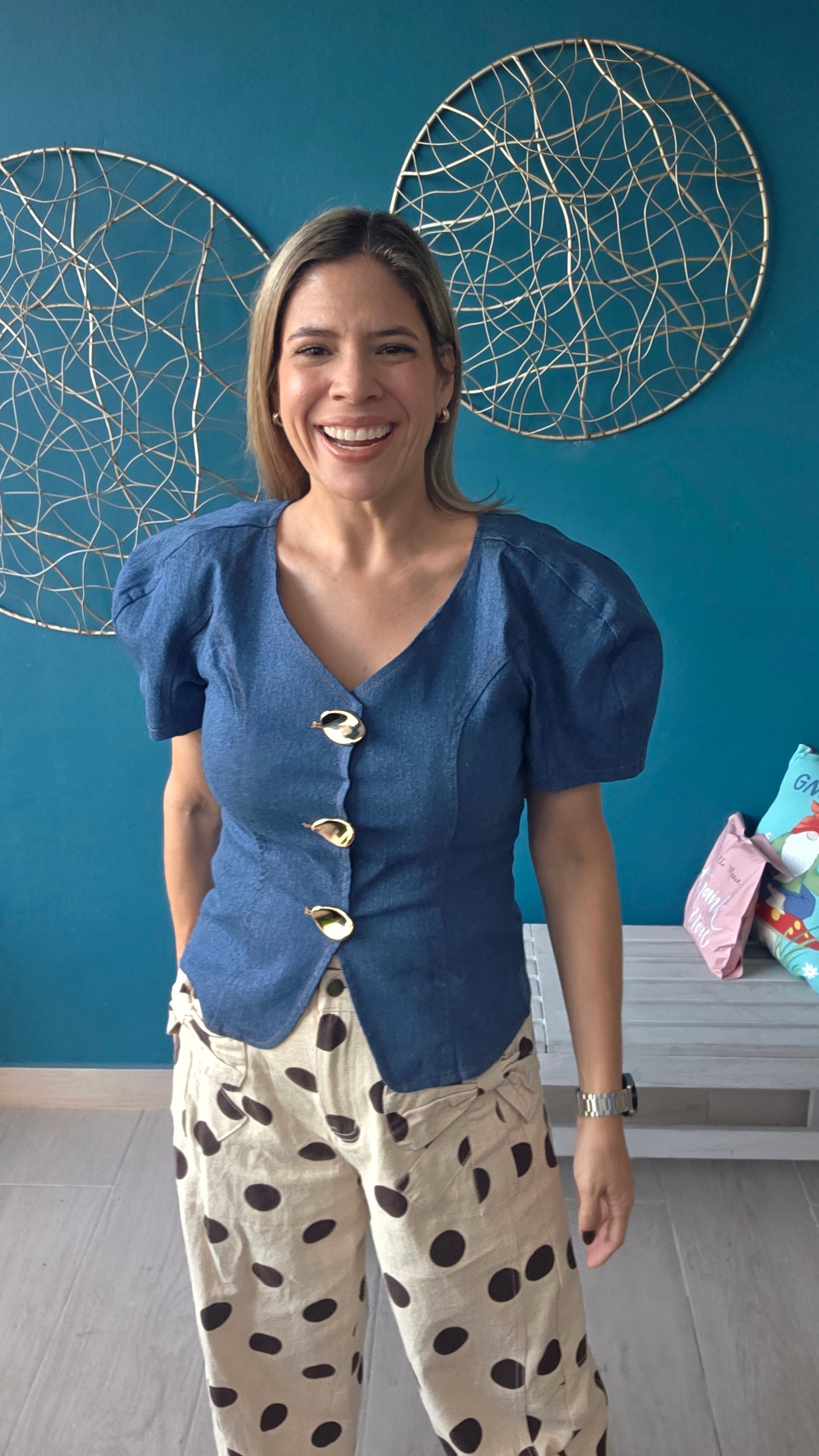 Debbie Denim Top
