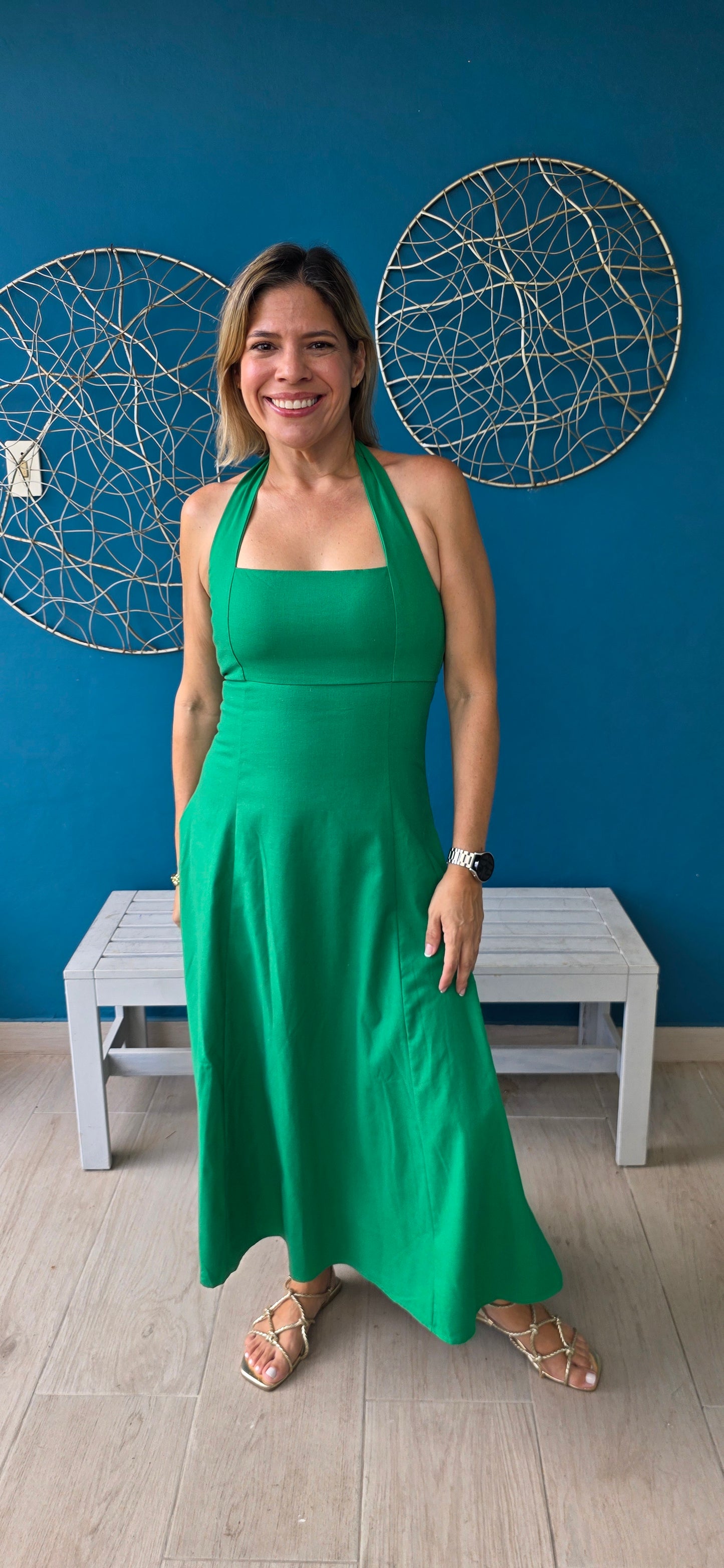 Emma Green Midi Dress