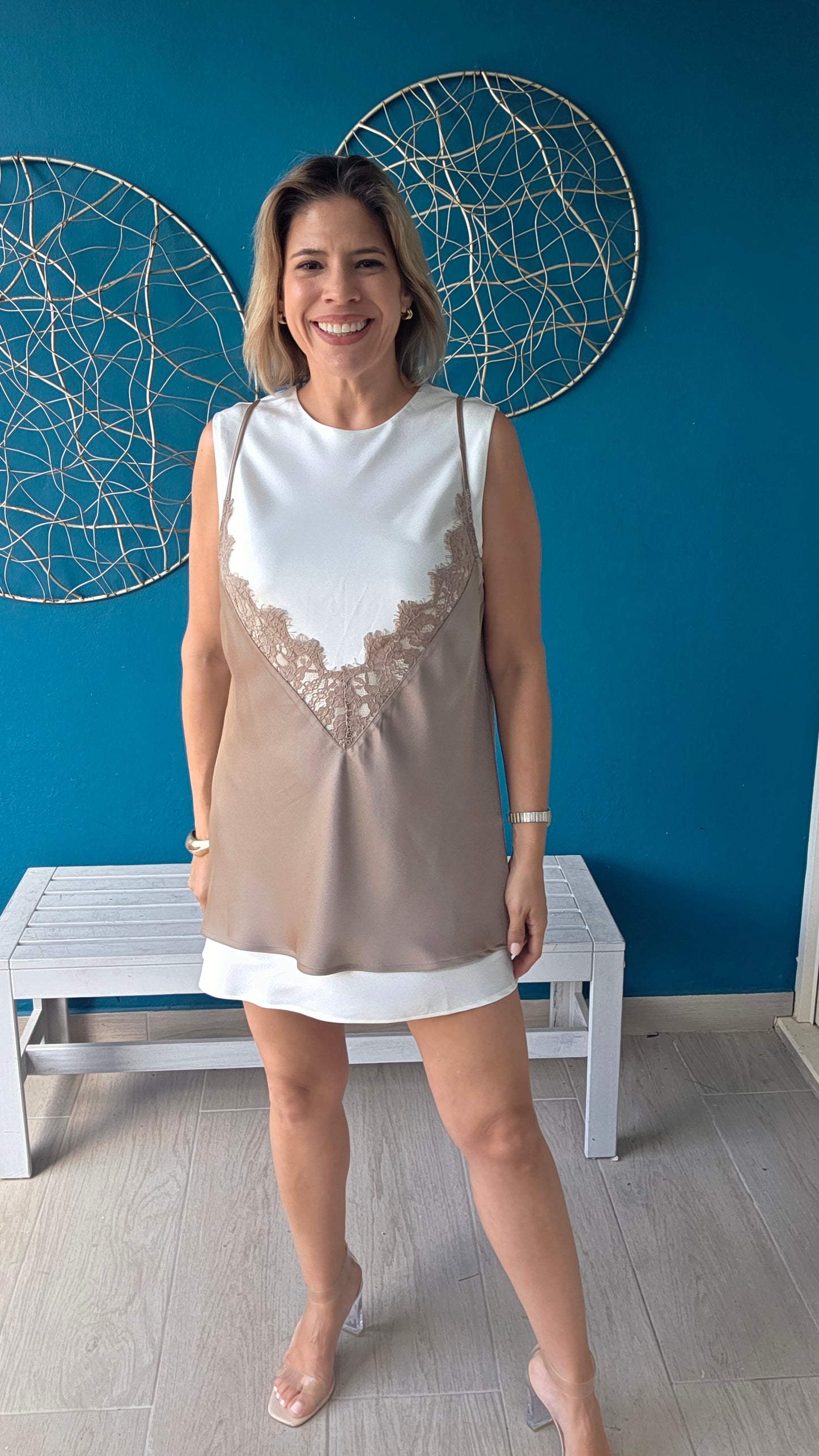Leila Mini Dress - Mocha