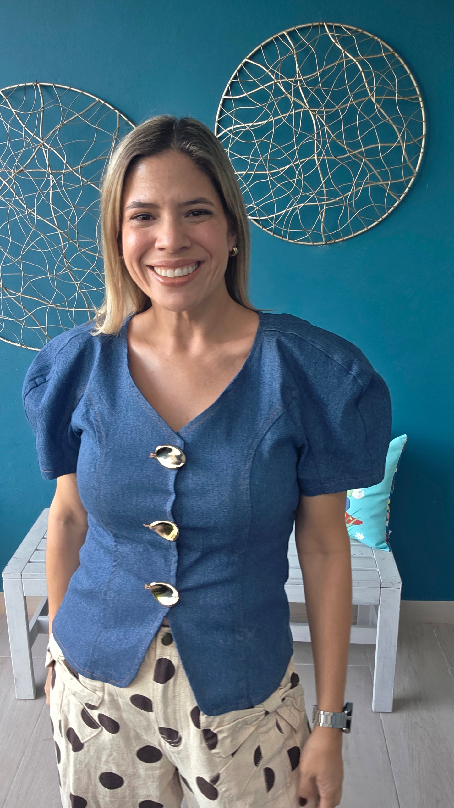 Debbie Denim Top