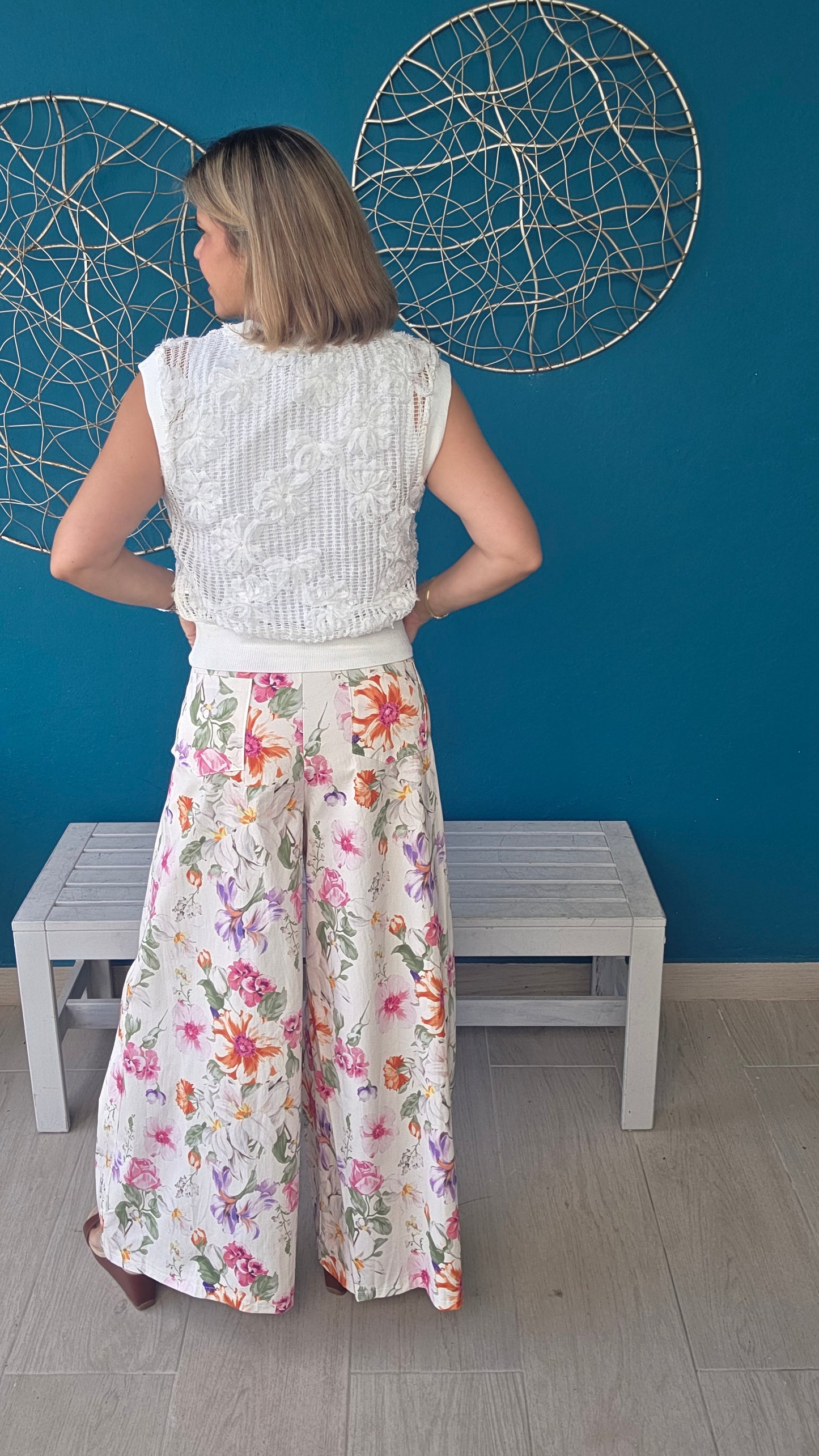 Flowers Palazzo Pants