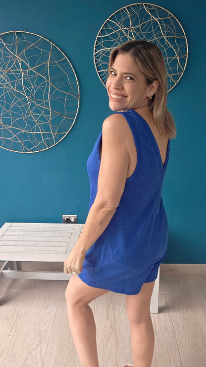 Star V-neck Romper