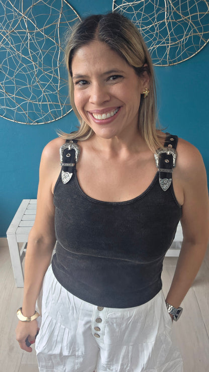 Wild West Belt Tank Top
