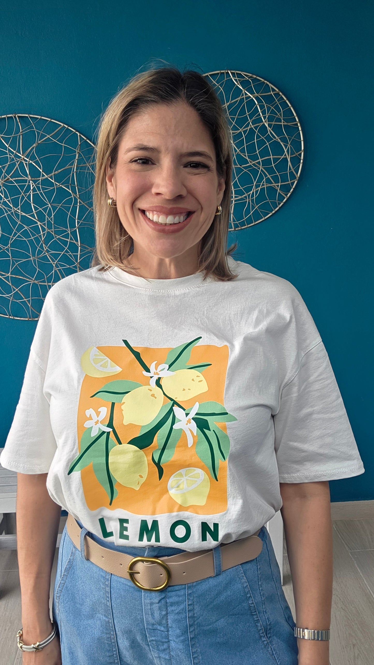 Lemon Print T-Shirt